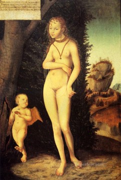 Lucas Cranach the Elder Painting - Venus With Cupid The Honey Thief Lucas Cranach the Elder